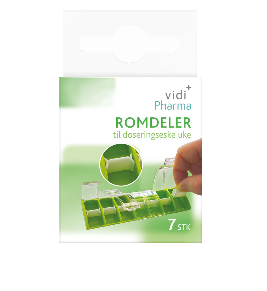 Vidi Pharma romdeler til doseringseske uke 7 stk