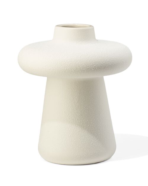 vase M céramique champignon blanc