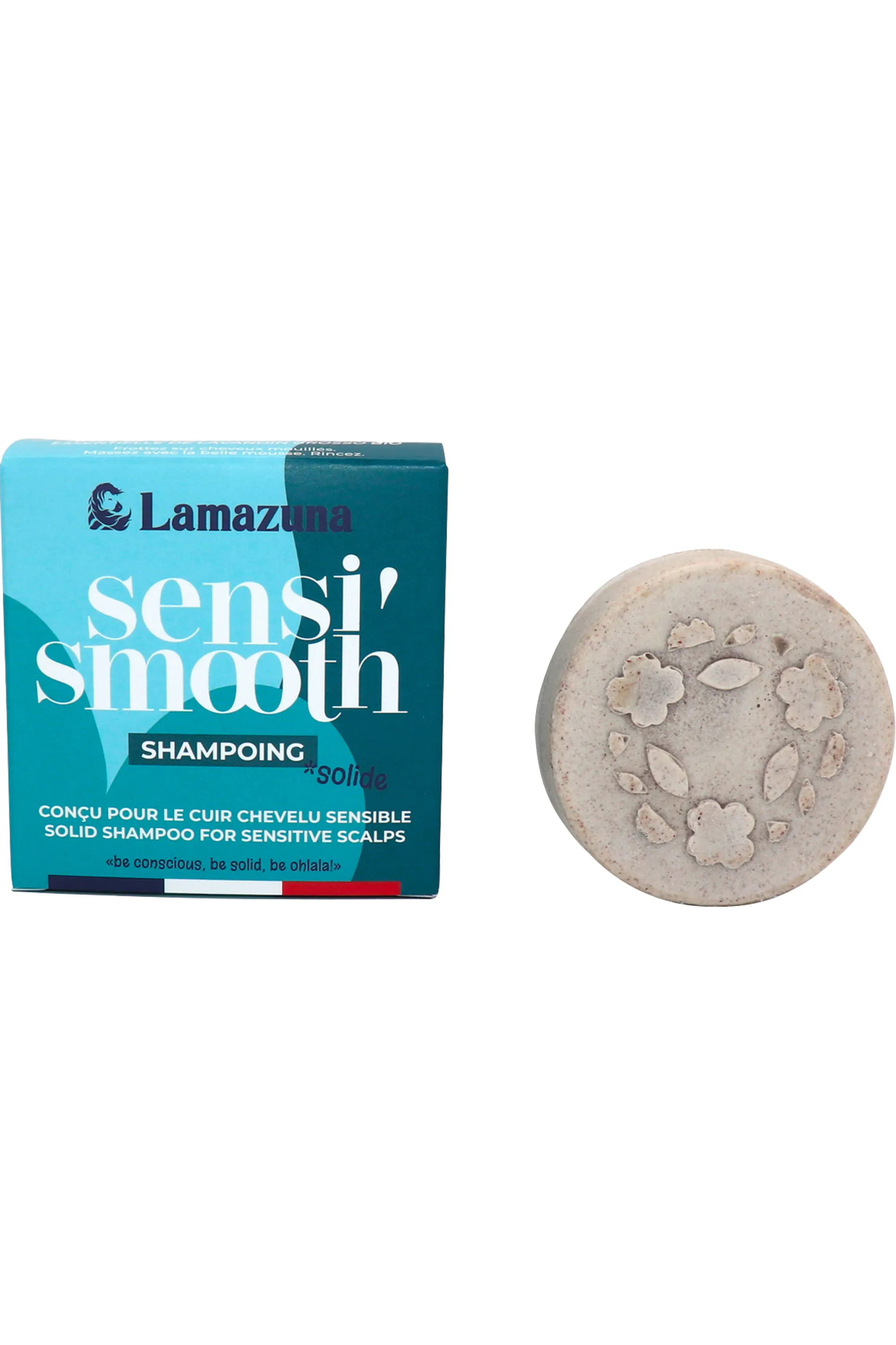 Lamazuna Shampoing solide pour le cuir chevelu sensible Sensi’ Smooth-70 ml