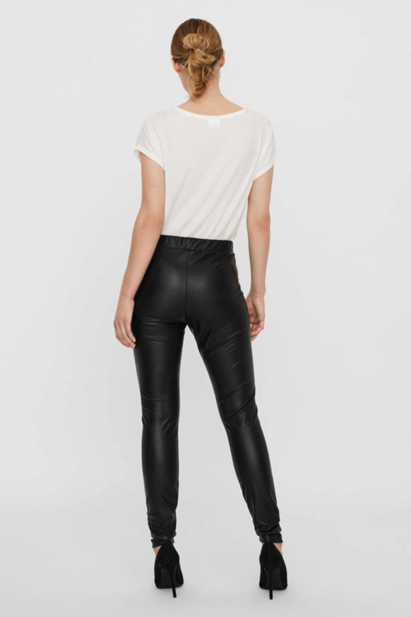 Legging de pele sintética - Preta