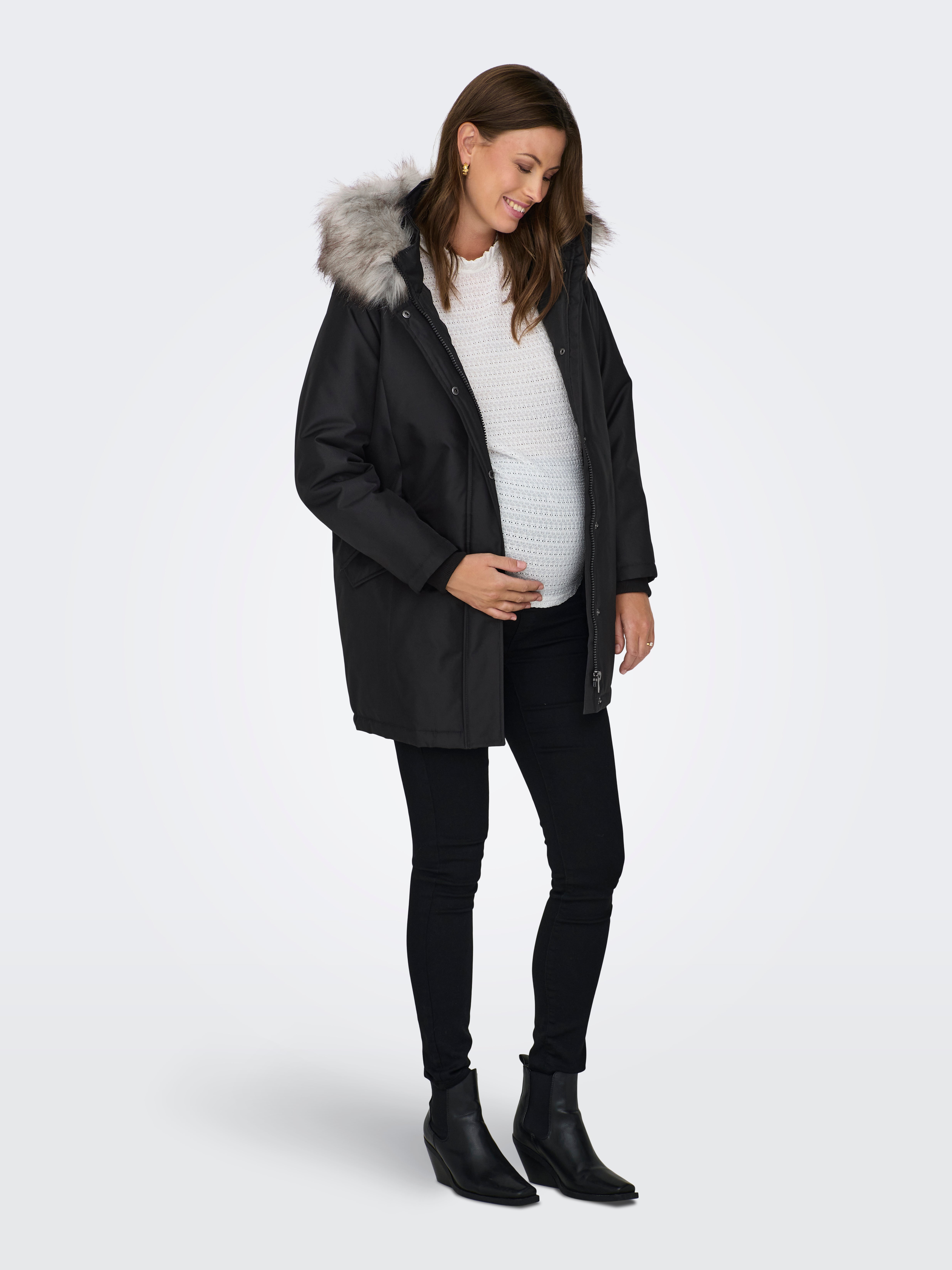 OLMNEWKATY Langer Parka Black