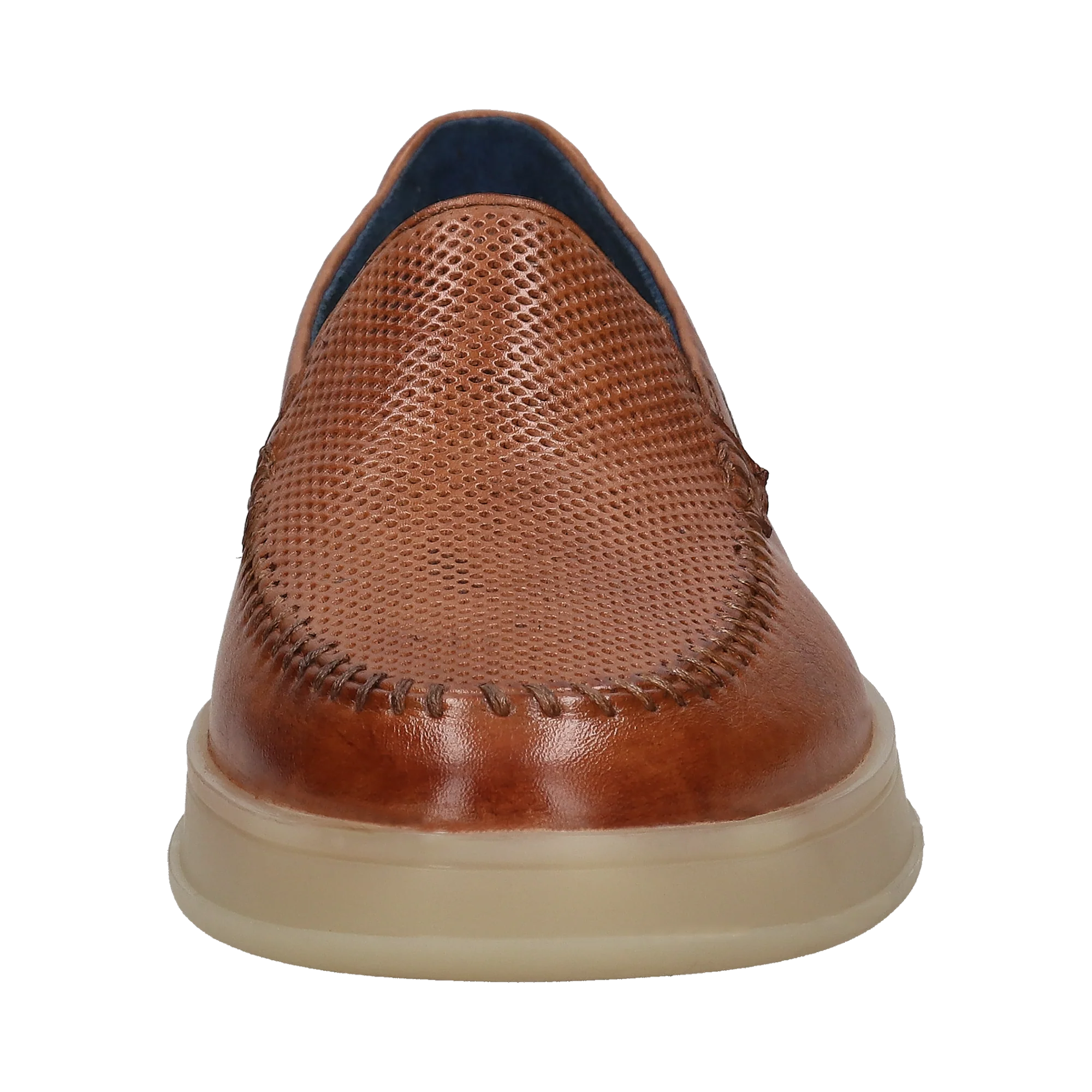 Leder Slip on cognac