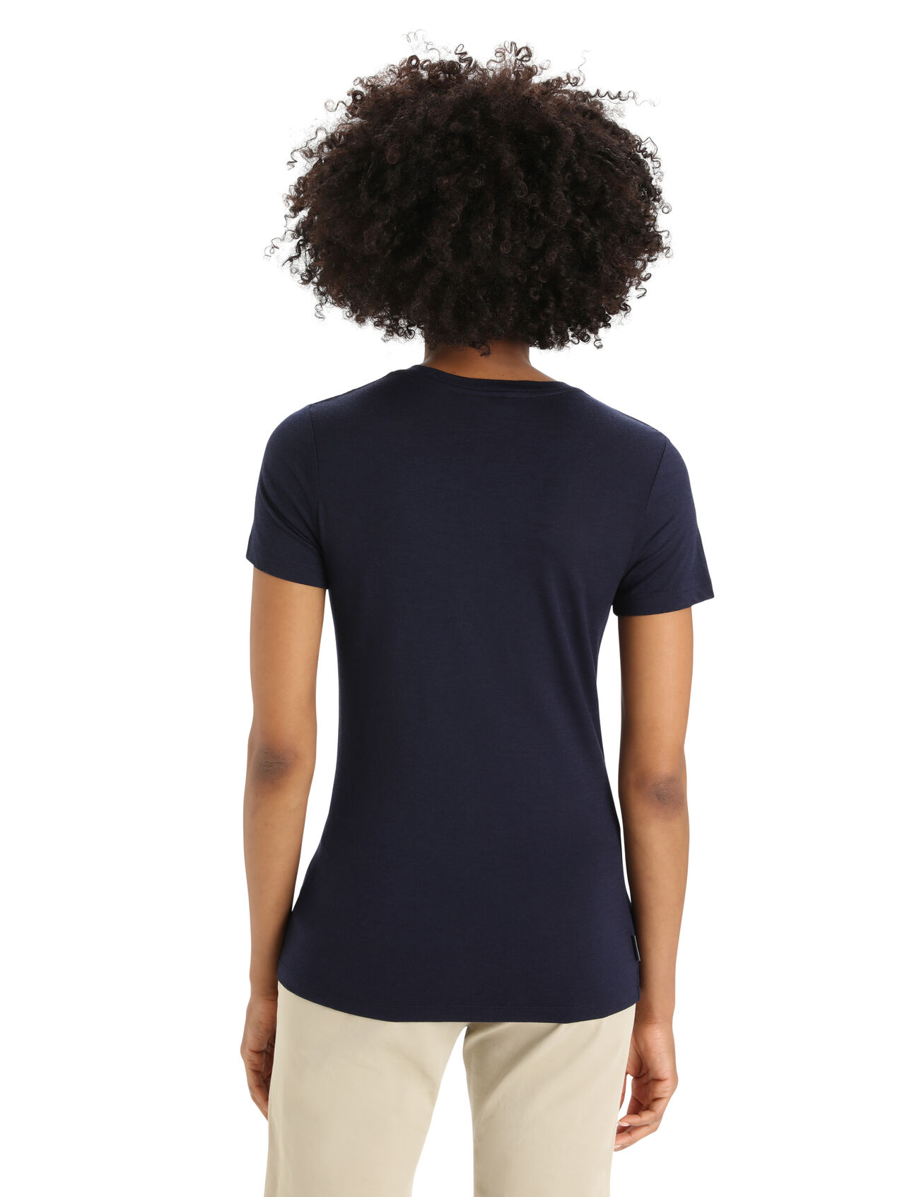 Tech Lite II SS Tee Ski Stripes Dame IB401/Midnight Navy