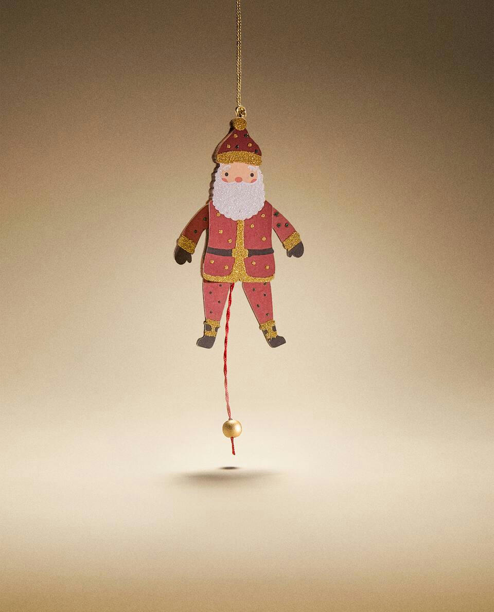 Enfeite de Natal Articulado do Papai Noel
