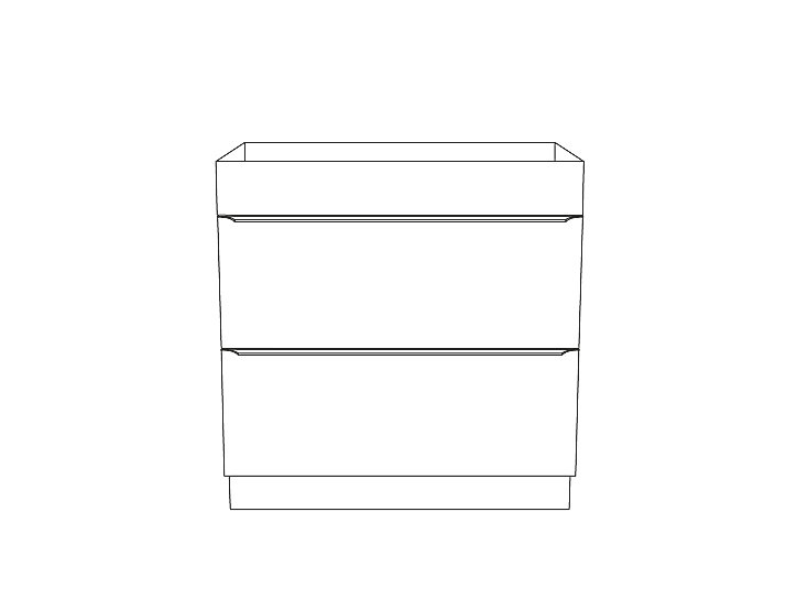 Meuble sous vasque à poser GoodHome Imandra bois chêne 80 cm