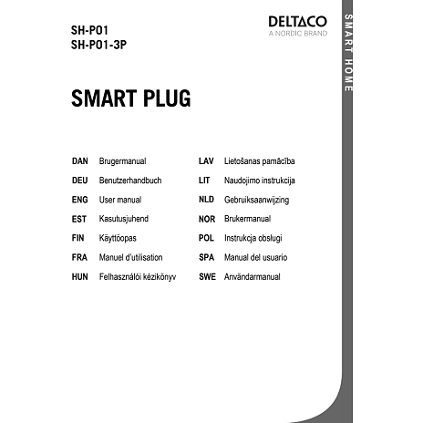 Deltaco Smart strømstik 3-pak - hvid
