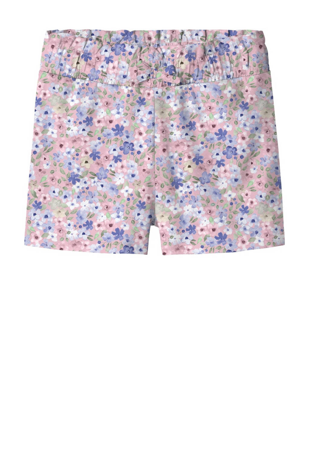 NAME IT gebloemde casual short NMFHISSE roze/multicolor
