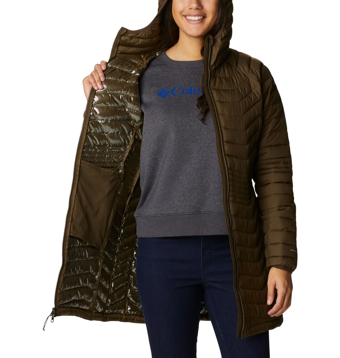 Columbia Powder Lite™ Mid Jacket Olive Green