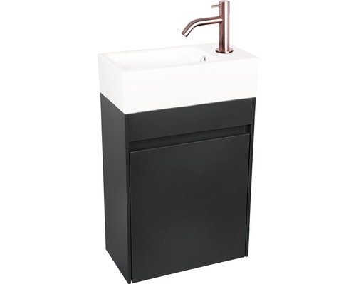 Wastafelmeubel Verschil HURA L BxHxD 39,5 x 52 cm x 21,5 cm Frontkleur antraciet