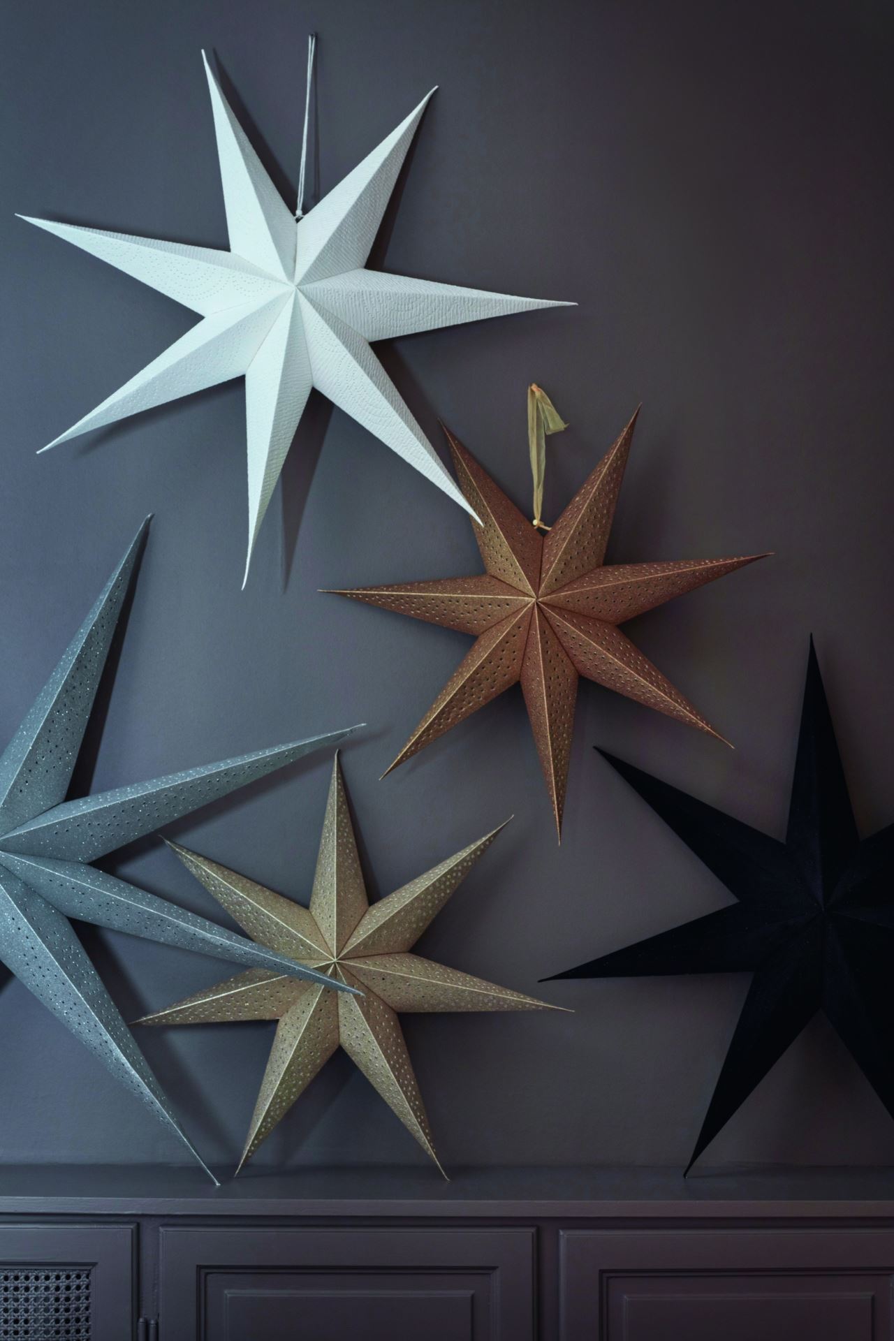 Adventsstjerne offwhite - 100cm