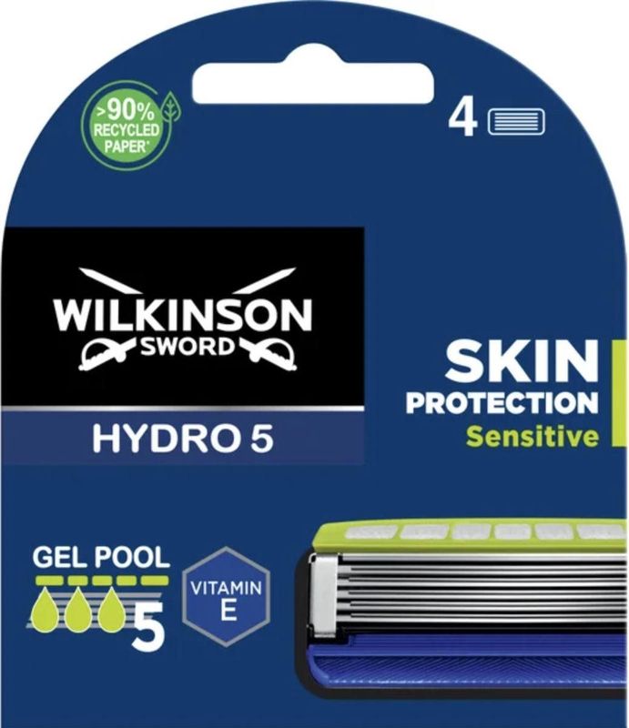 Wilkinson Sword - Hydro 5 - Scheermesjes - 4 Stuks - Huidgevoelig