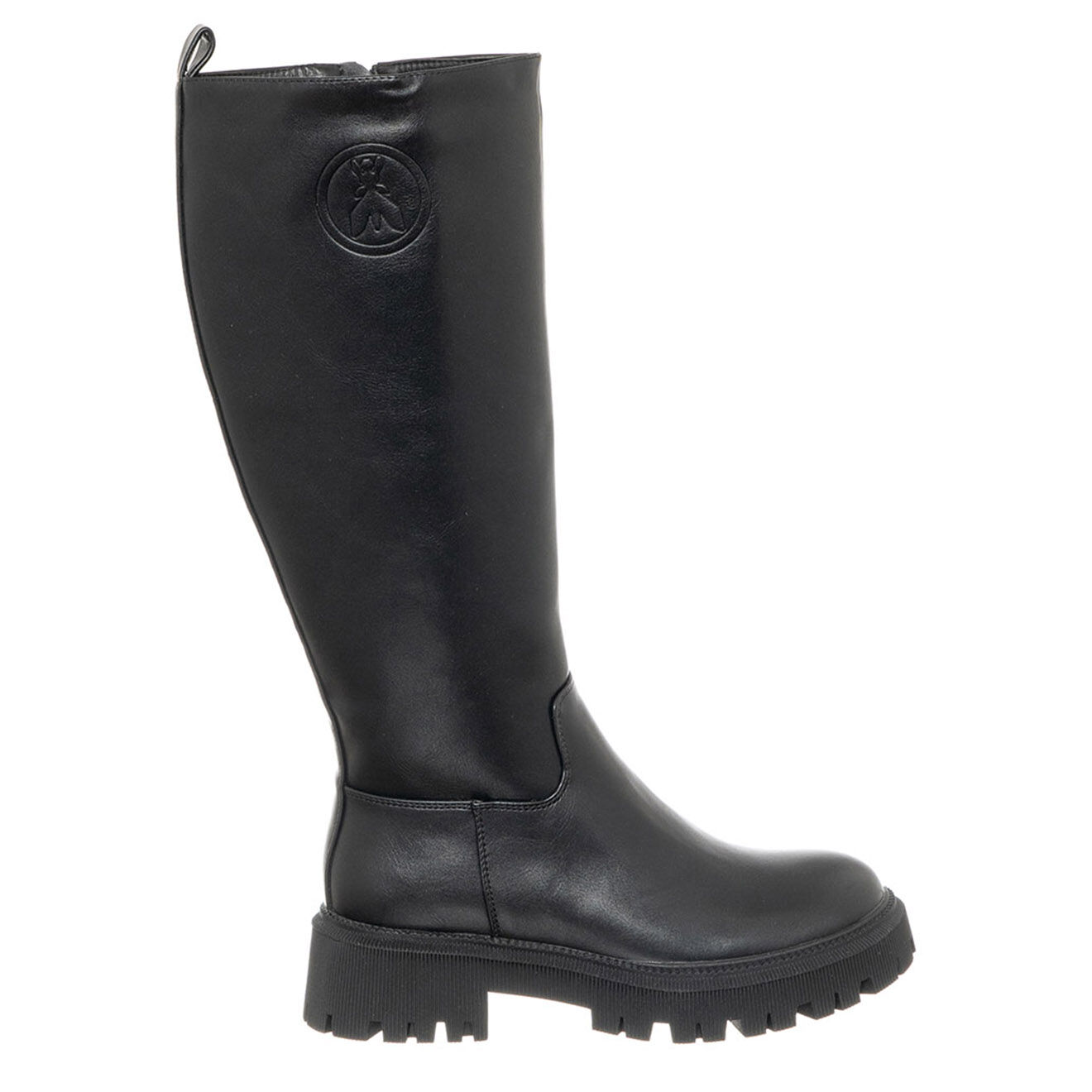 Patrizia Pepe Bottes en Cuir Alice noires - Talon 5 cm