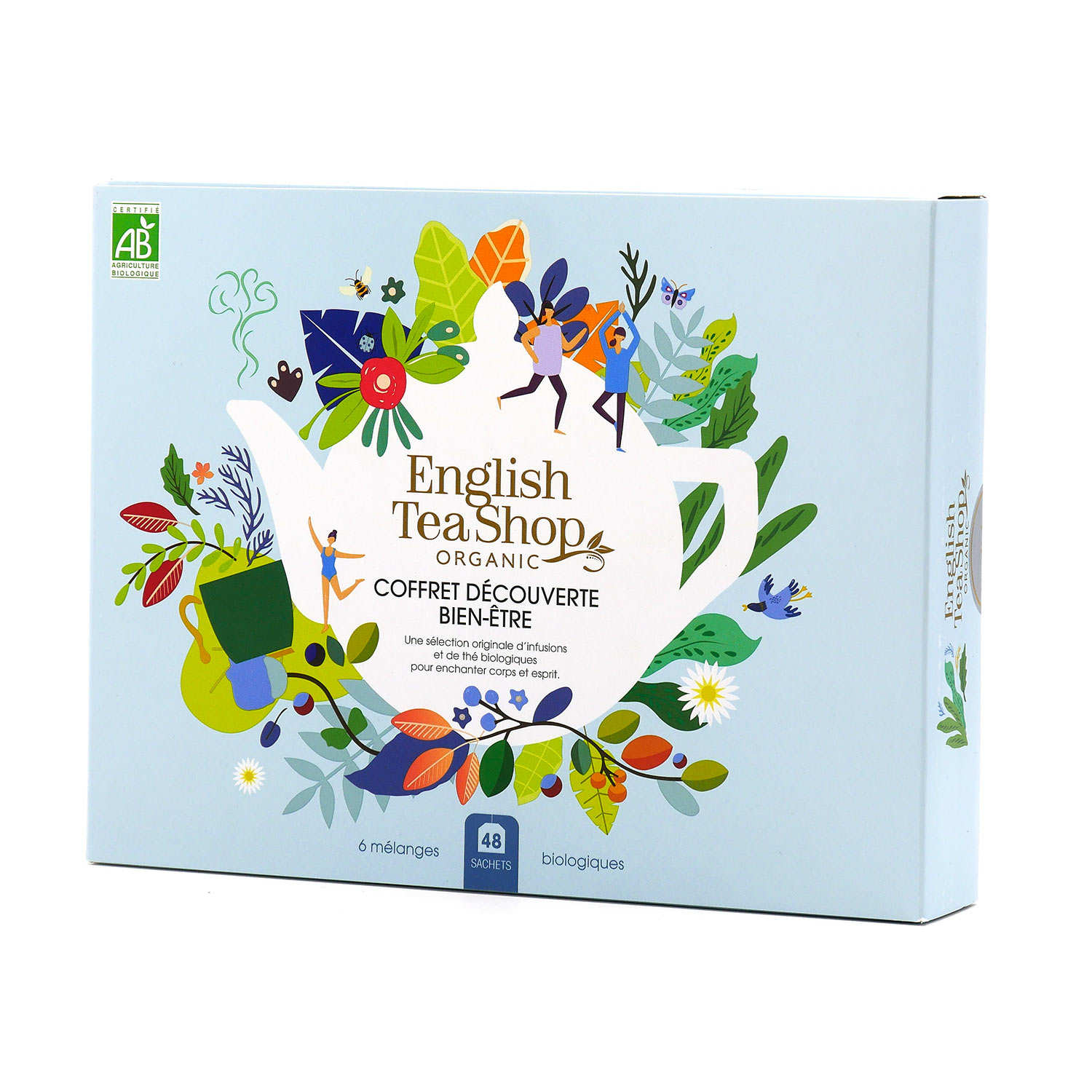 Coffret d'infusions bio bien-être - 48 sachets 6 parfums