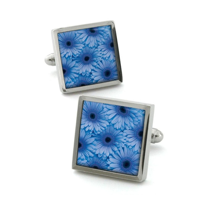 Boutons de manchette, Gerbera Blue