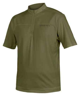 Maillot Manches Courtes Endura Hummvee Olive Vert