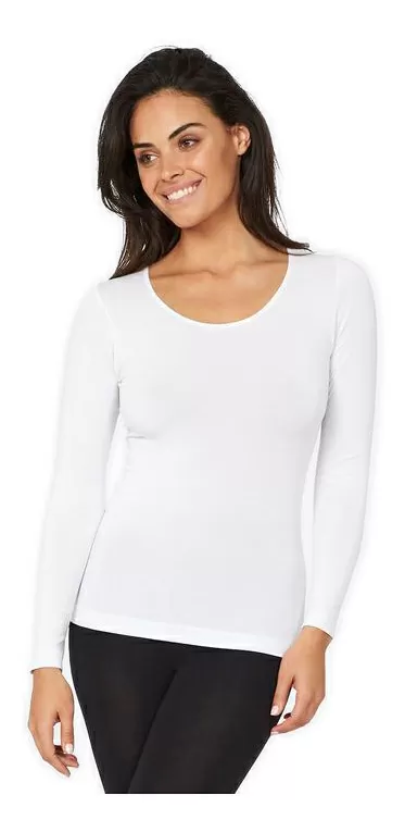 Boody Long Sleeve Top, hvid