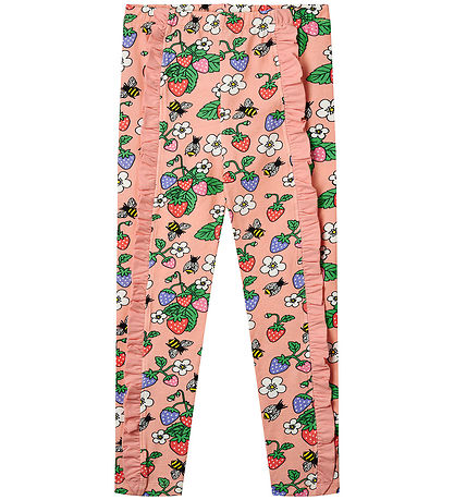 Småfolk Leggings - Blossom m. Erdbeere
