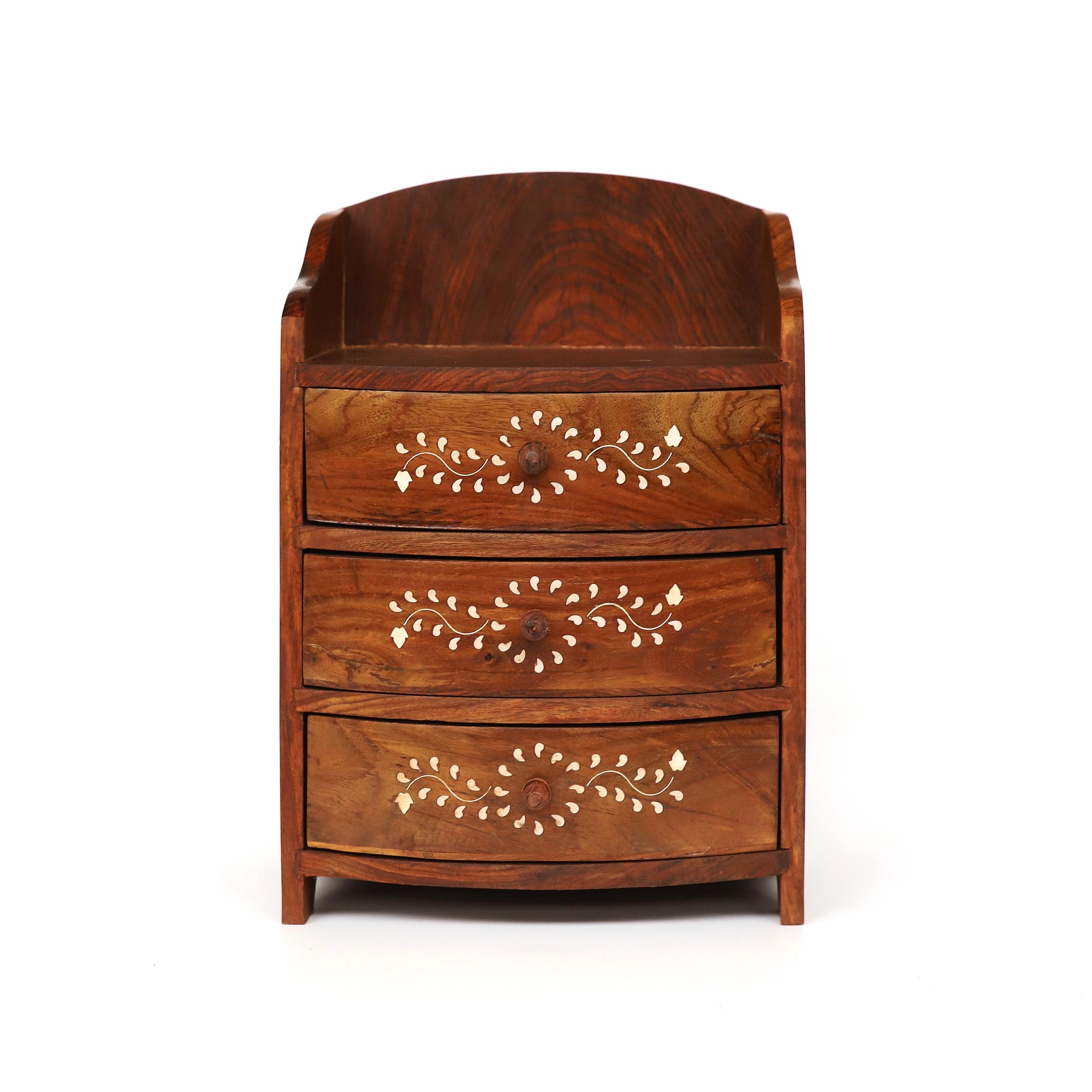 Schubladen-Box mit Intarsien, B 23 cm, L 13 cm von fischer's lagerhaus