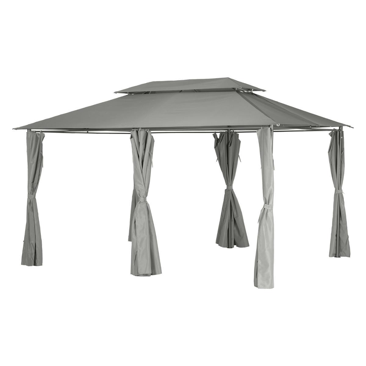 TONNELLE THIRA 3X4M GRAPHITE ARDOISE