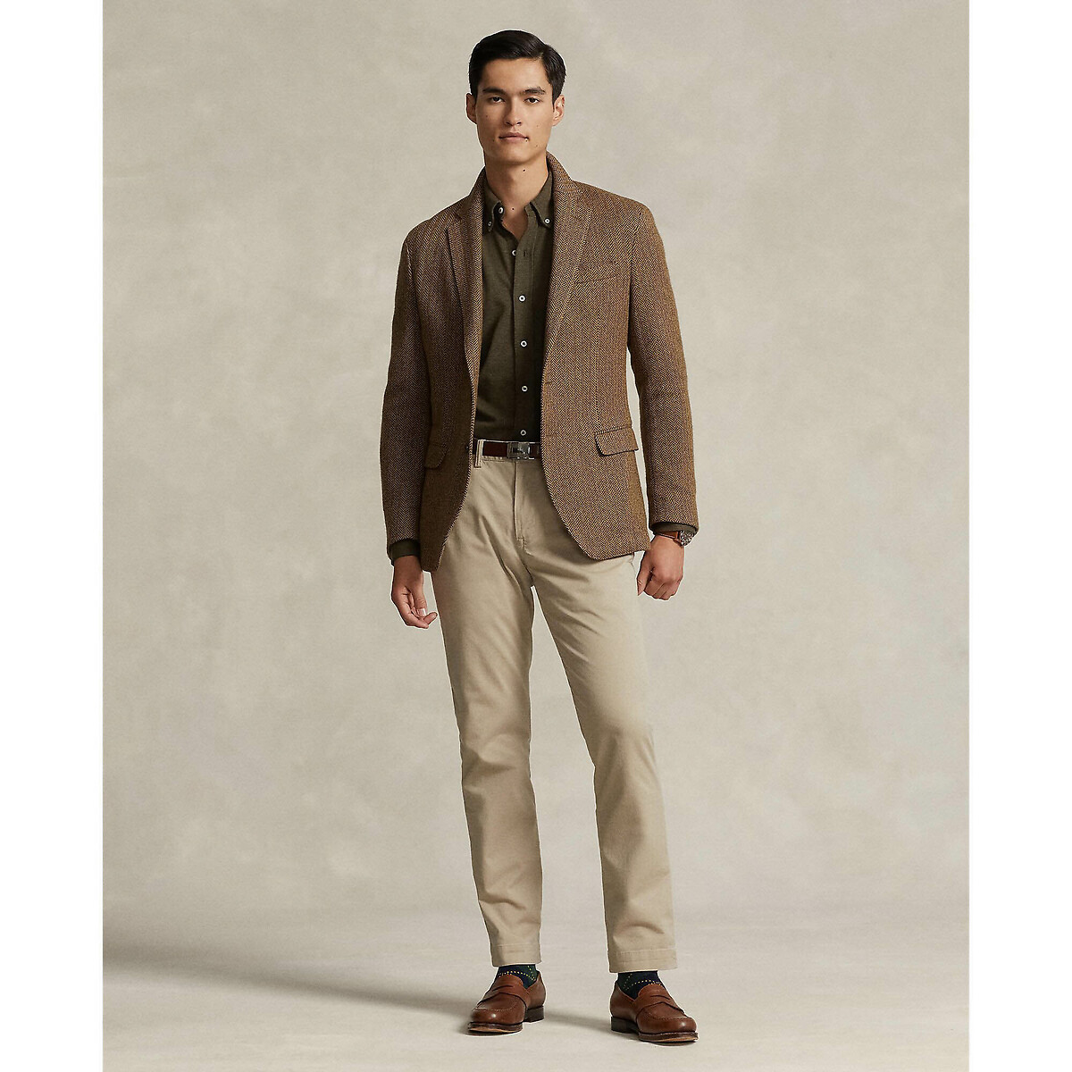 POLO RALPH LAUREN<br>Camisa de algodão piqué ultraleve
