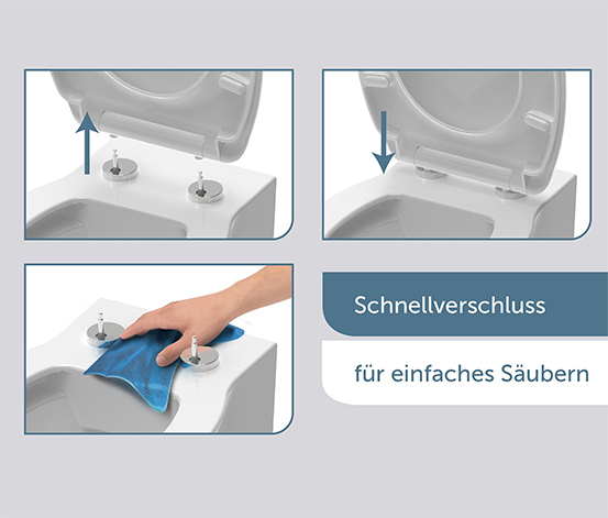 SCHÜTTE Duroplast-High-Gloss-WC-Sitz »ROUND DIPS«