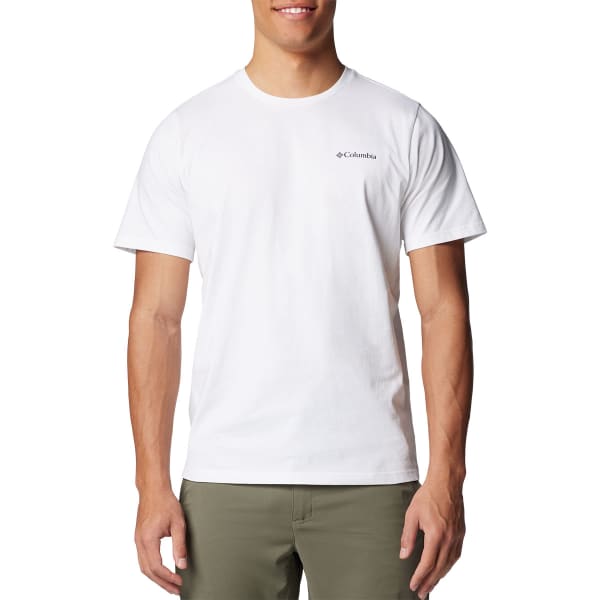 T-shirt COLUMBIA EXPLORERS CANYON BACK SHORT SLEEVE TEE WHITE/TORN MOONSCAPE