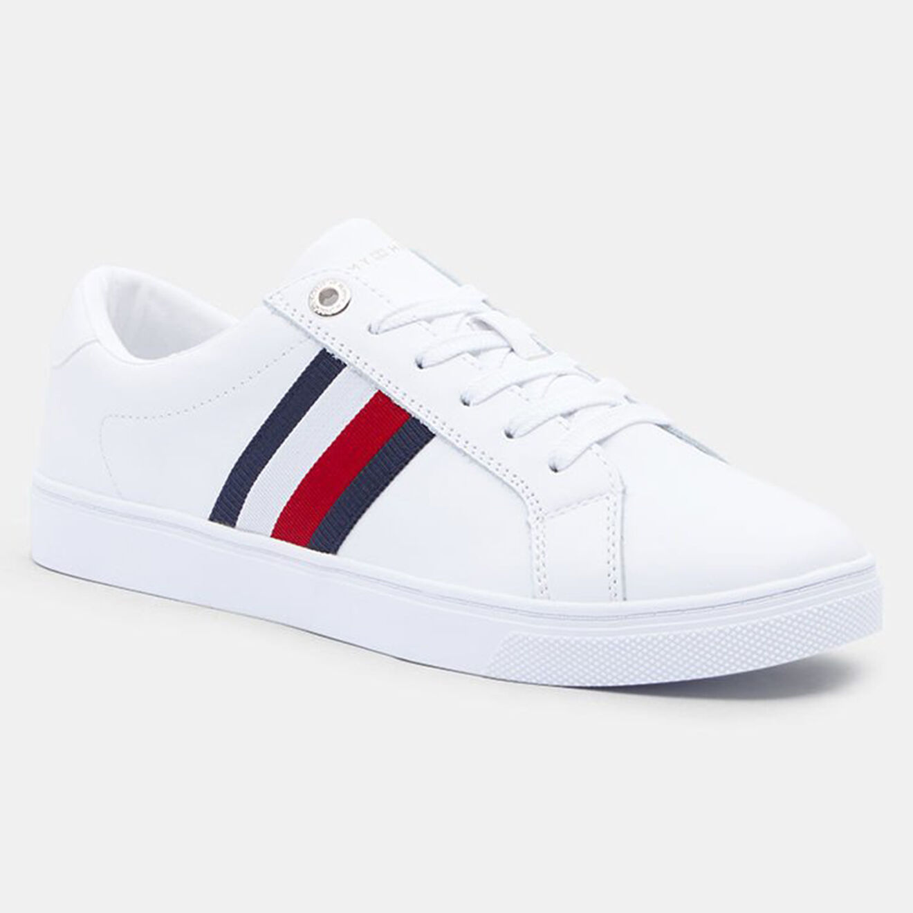 Tommy Hilfiger Baskets en Cuir Webbing blanches
