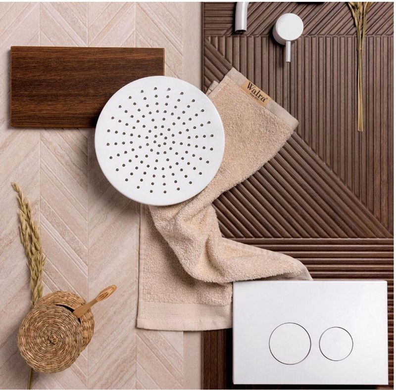 Qeramiq - Bedieningsplaat - Glans Wit - ABS - DualFlush