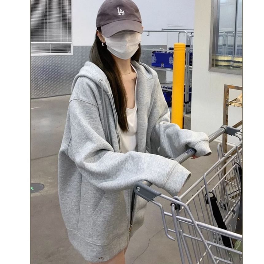 Horrysonie - Effen hoodie met rits