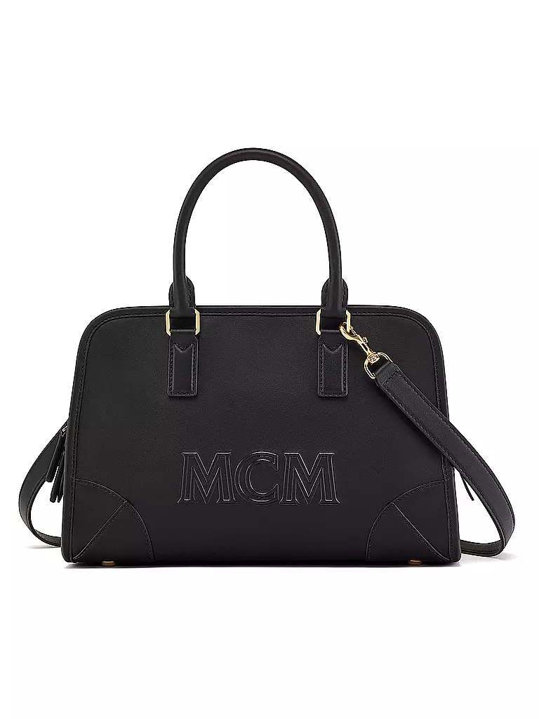 MCM Ledertasche - Henkeltasche AREN BOSTON  Medium  schwarz
