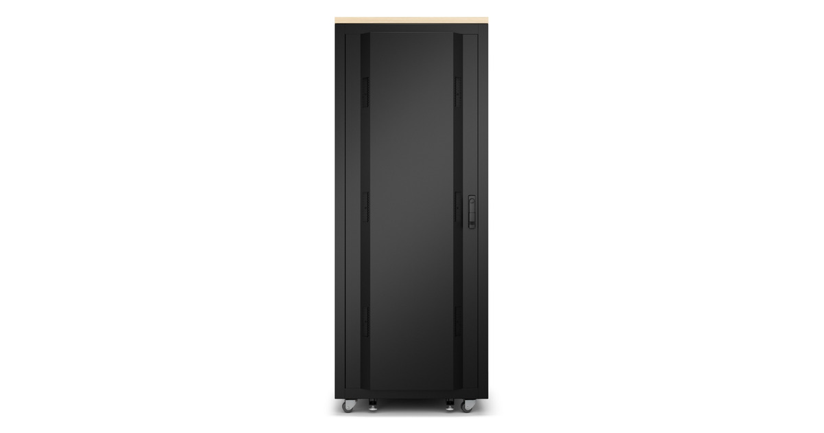 APCNetShelter AR4038LIA, 38U server rack  (Houtkleur/zwart, 75(b) x 194(h) x 113,04(d) cm, geluiddicht)