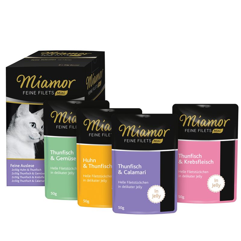 Miamor Filets fins Mini sachets fraîcheur 8 x 50 g pour chat