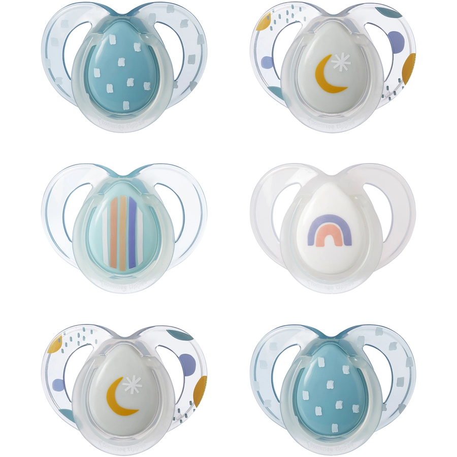 Tommee Tippee Schnuller Night für Jungen 6 - 18 Monate