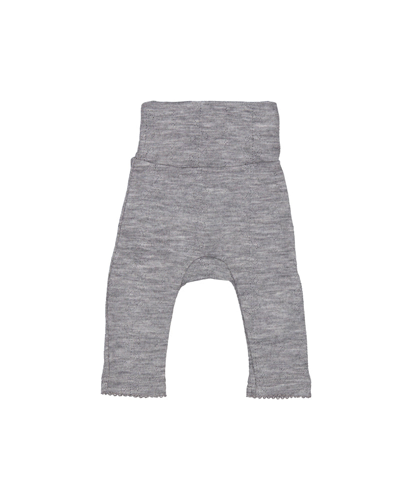 Piva, Uld Pointelle Bukser - Grey Melange