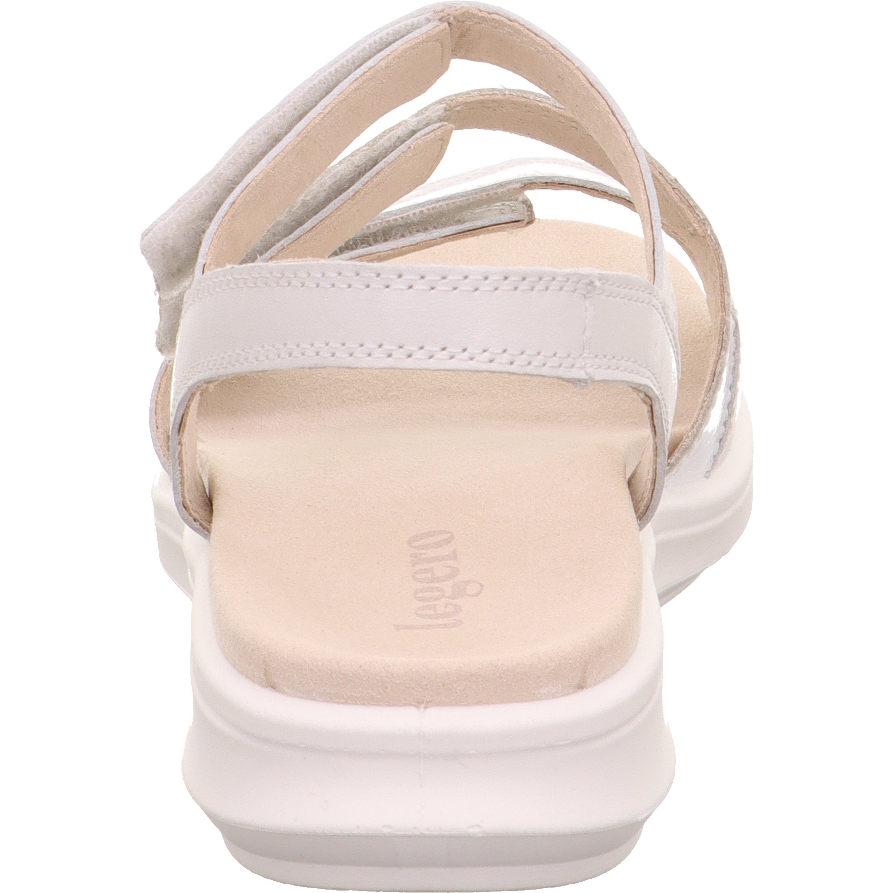 legero ELLA Damen  Sandale mit Klettverschluss - Farbe: Offwhite - Größe: 36