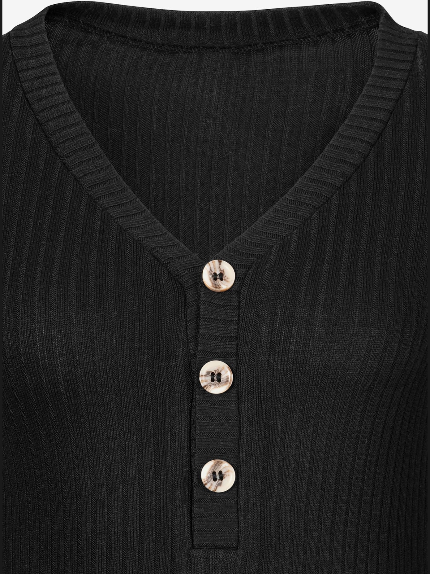 T-shirt manches longues patte de boutonnage devant