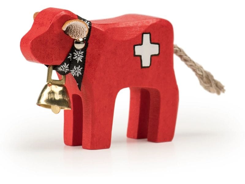 TRAUFFER Spielzeugfigur Kalb Swiss Holzspielzeug