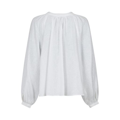 Neo Noir Kirsty Solid Bluse, White, 36