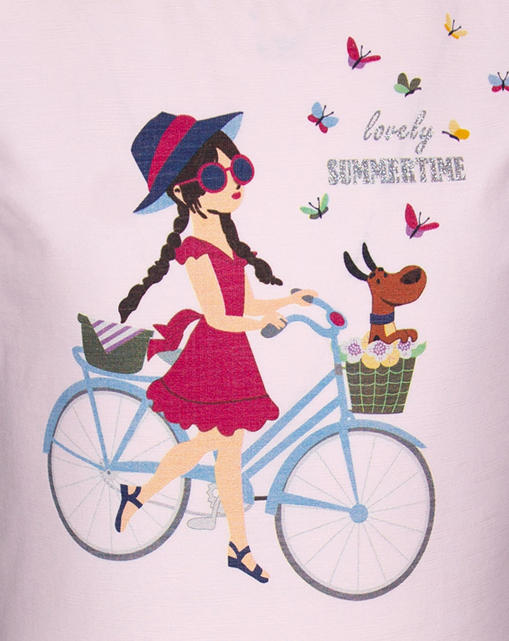 T-Shirt LOVELY SUMMERTIME in rose