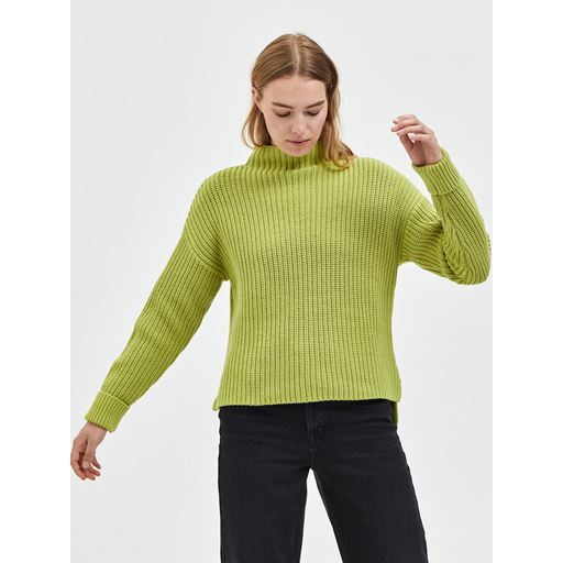 Selected Femme Selma Striktrøje, Dark Citron, L