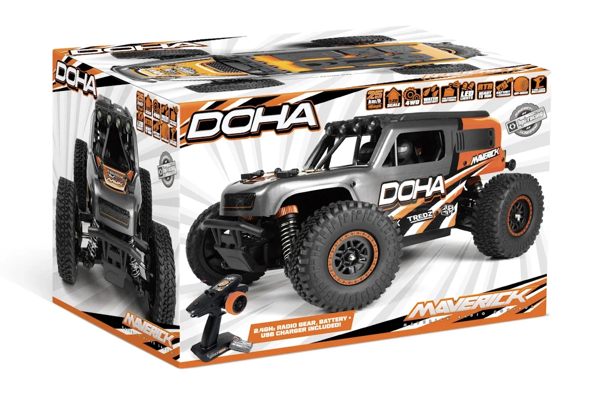 Maverick - Doha 1/20 4WD Electric Truck - Orange (150702)