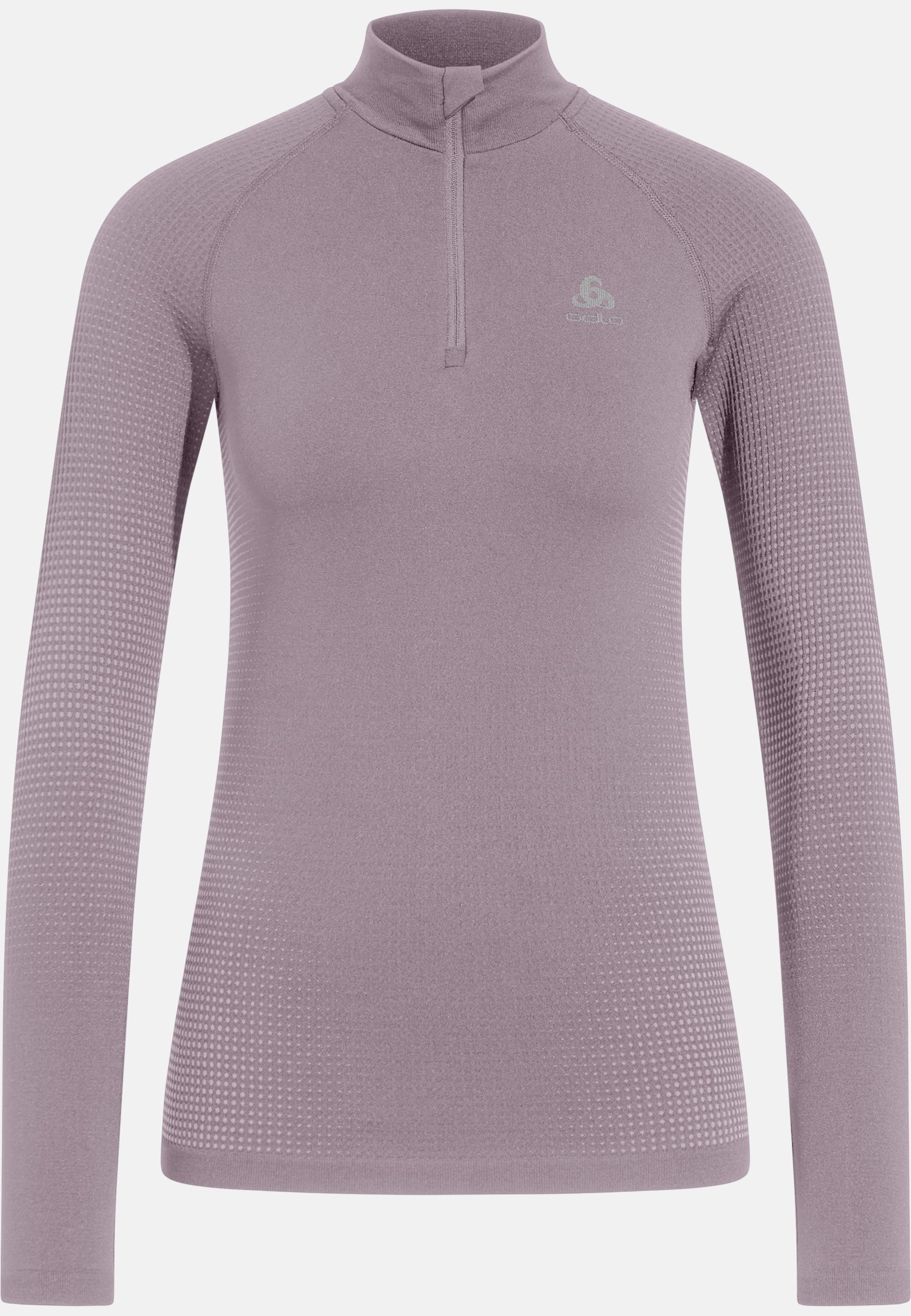Performance Warm Base Layer Half Zip in gray ridge
