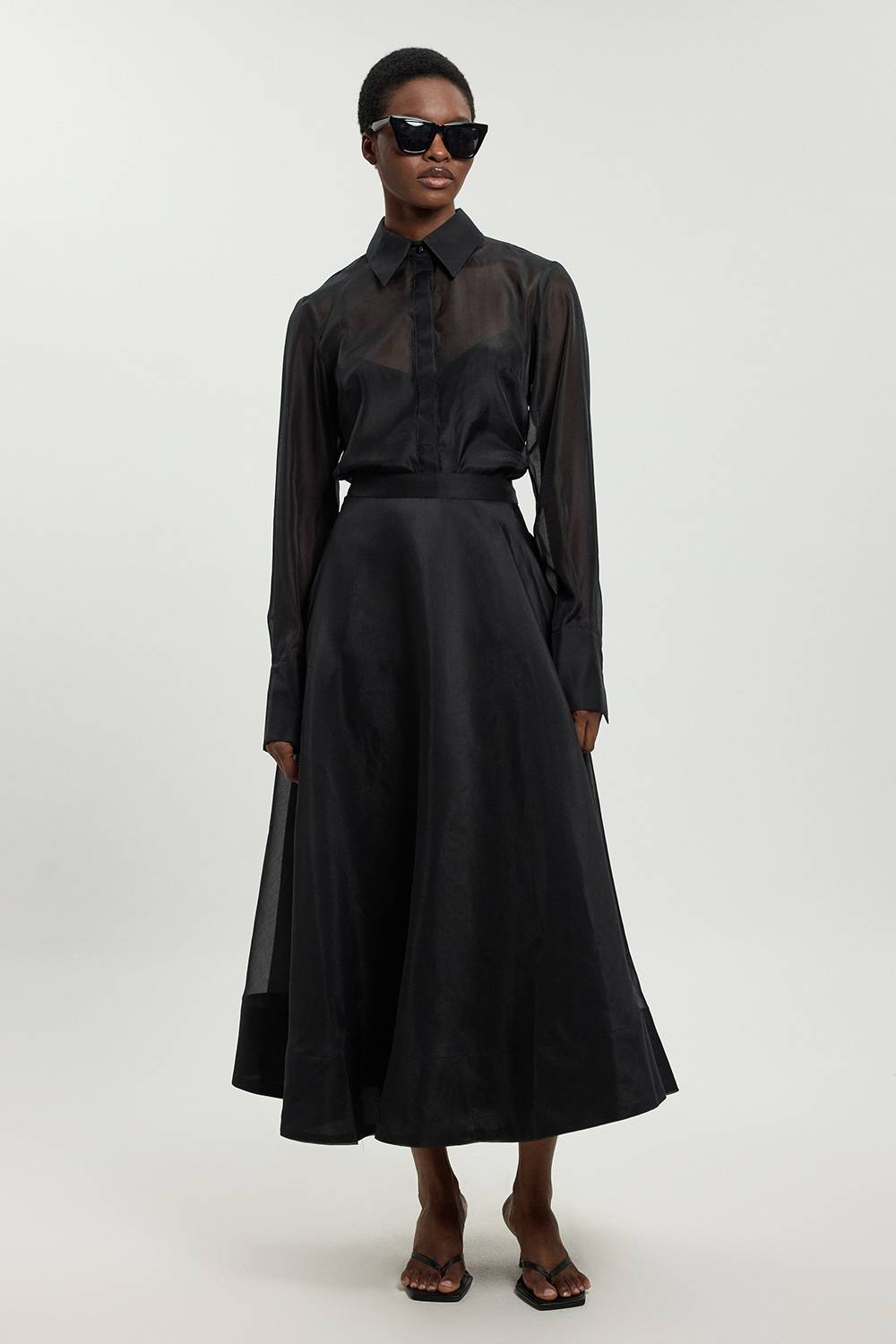 KarenMillen Chemise en Organdi Tissé