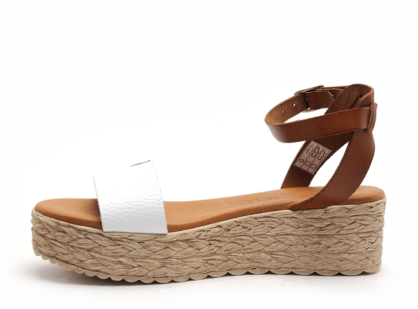 Eva frutos nu pieds talons femme 752 blanc