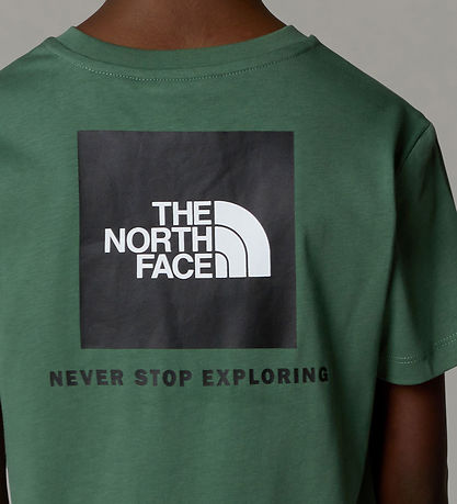 The North Face T-Shirt - Box - Ente Green m. Print