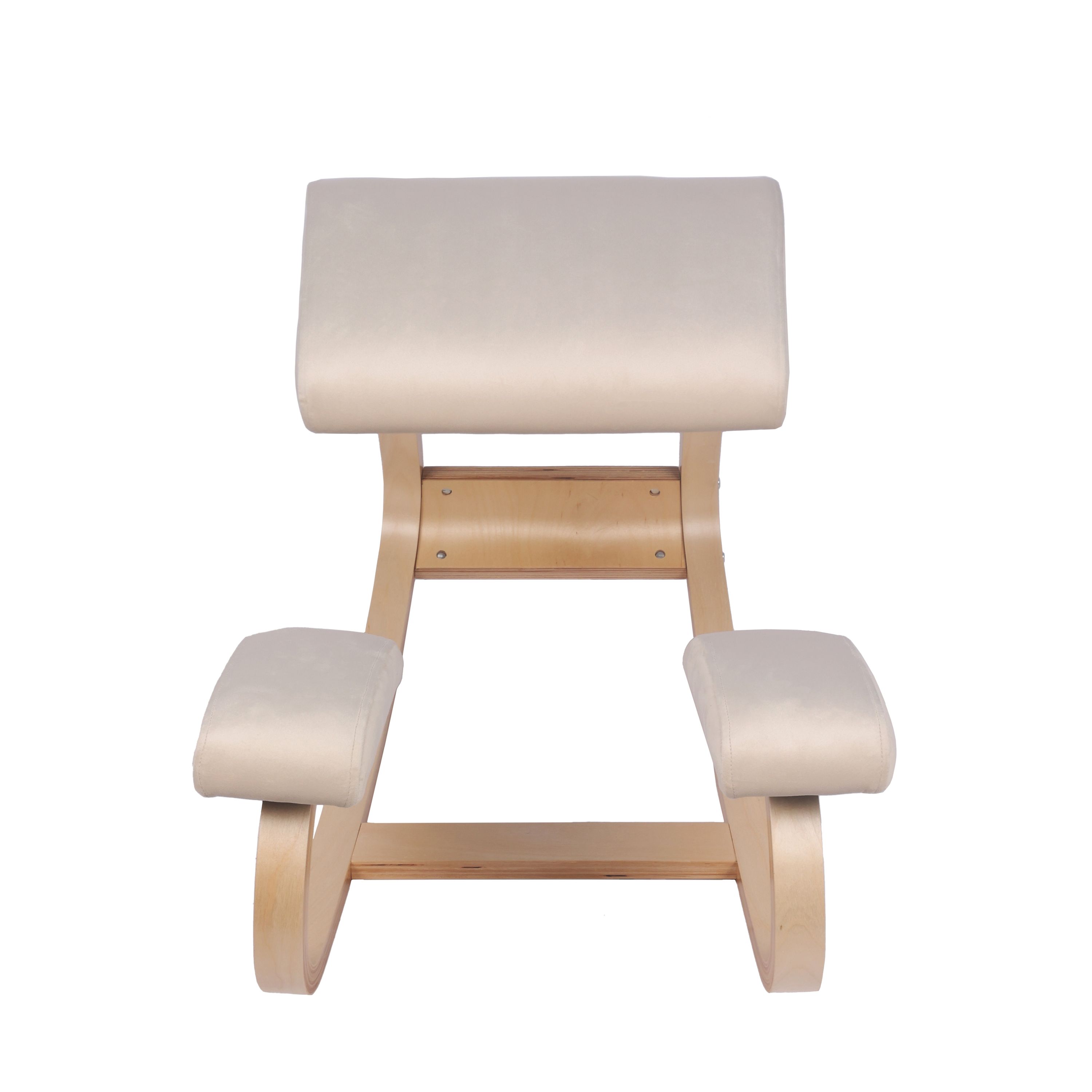 Kniestuhl Holz beige