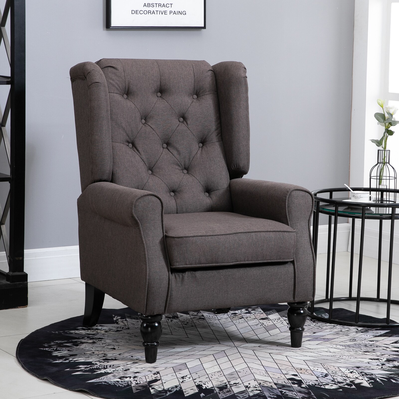 HOMCOM Relaxsessel mit Tufting 76 x 86 x 108 cm (BxTxH)