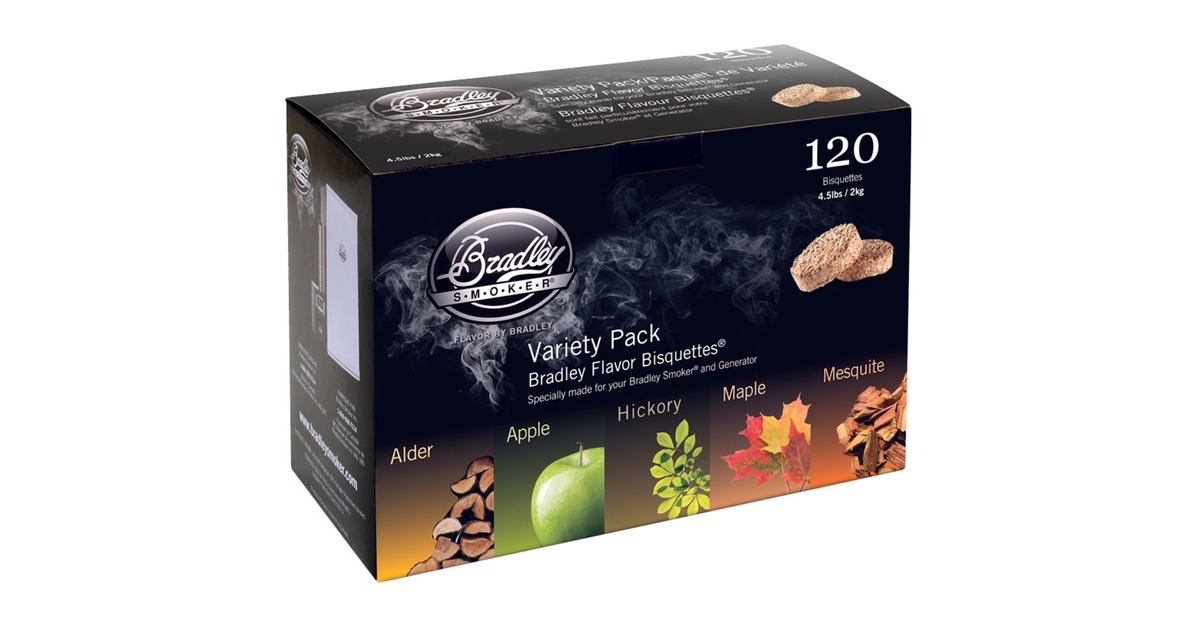 Bradley5 Flavor Variety Pack rookhout  (120 stuks)