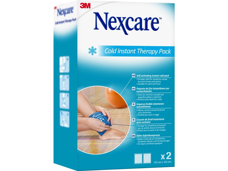 3M Nexcare ColdHot Instant Kompresse 15 x 18 cm, 2 Stück Wärm- und Kühlbeutel