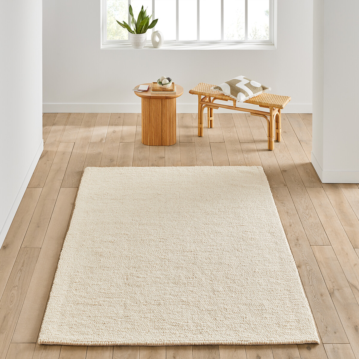 LA REDOUTE INTERIEURS<br>Tapete de lã, efeito tricot, Diano